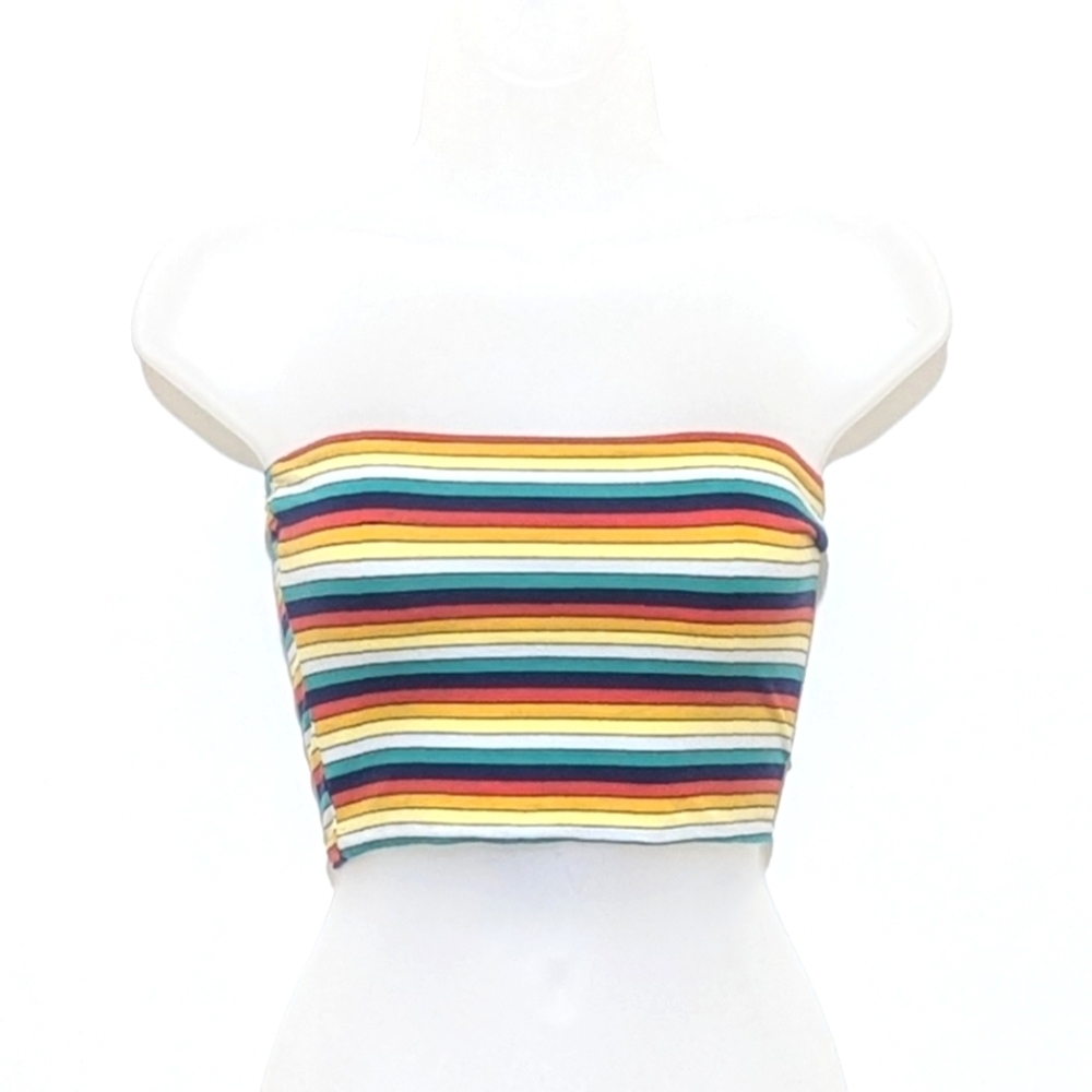Top Shop | Tube Top | Rainbow | Crop Top | Colorful | Stripes | Pride | Striped